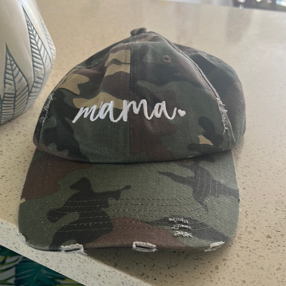 Mama Army Print Hat